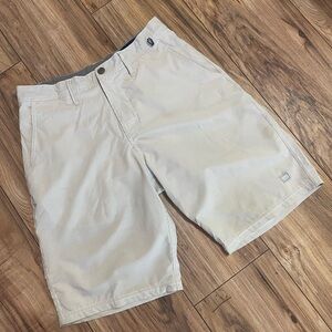 Cova shorts pin striped white, and beige.  (772)